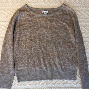 Heartloom Hera Sweater Size Medium M in Fawn Leopard Print NWT